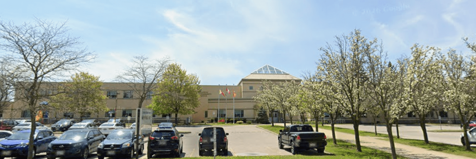 Entrance of Notre Dame Catholic Elementary School in Brantford
