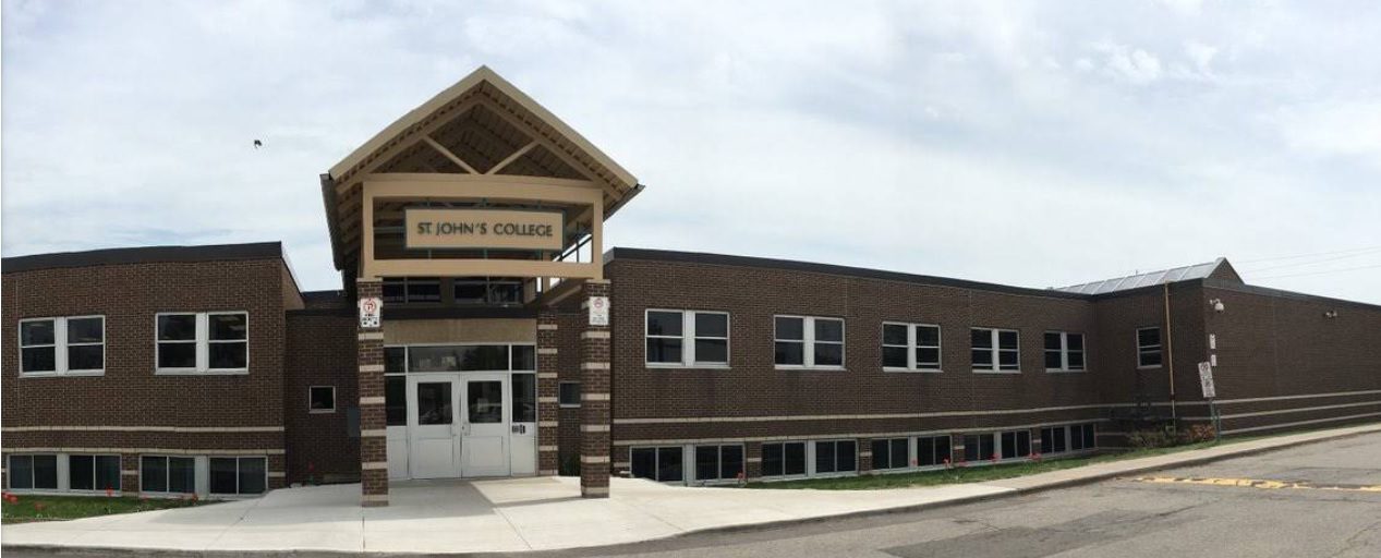 St. John's College Catholic Secondary School building in Brantford